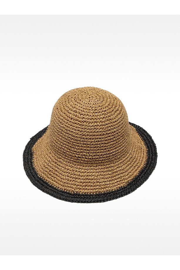 Hasır Efektli Bucket Şapka - 3