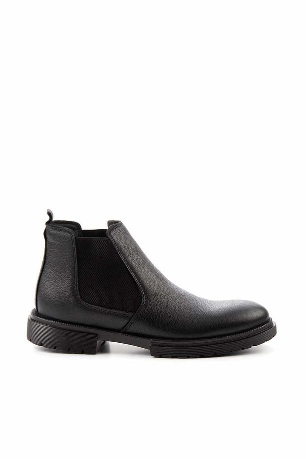 Siyah Leather Erkek Bot & Bootie E02400080003 - 1