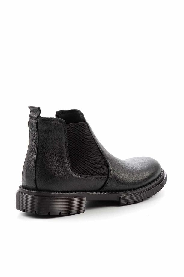 Siyah Leather Erkek Bot & Bootie E02400080003 - 4