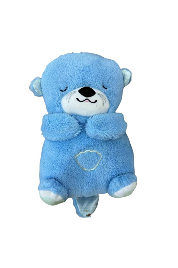Interactive Plush Bear with Light and Music Effects, Breathing Imitation Function - 1
