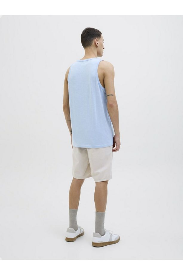 Erkek Mavi Jjone Color Summer Tanktop Sl Atlet 12269423-Chambrayb - 4
