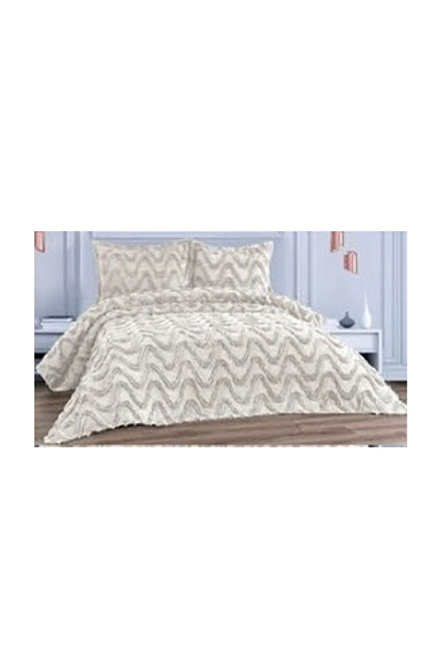 Pompom Bedspread Set White - 2