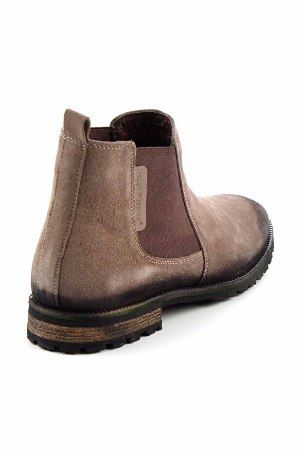Taupe Hakiki Deri Erkek Bot & Bootie Hp1144177901 - 8