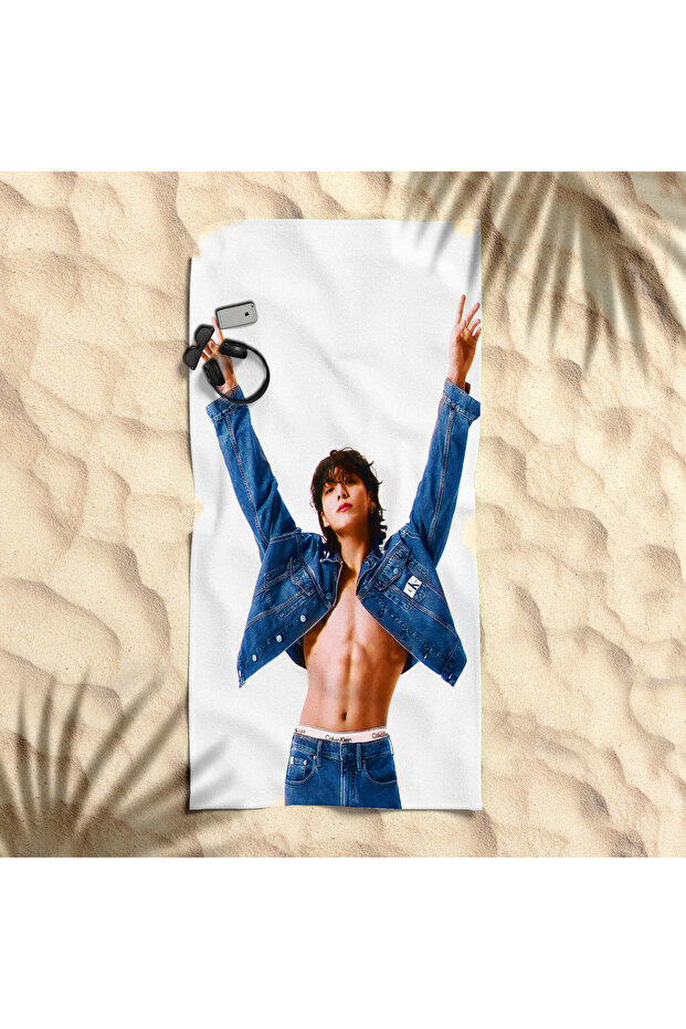Jong Kook Themed Beach Towel