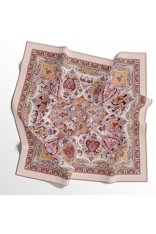 Soft Cotton Scarf - 05402-0109 90 X 90 Salmon - 08