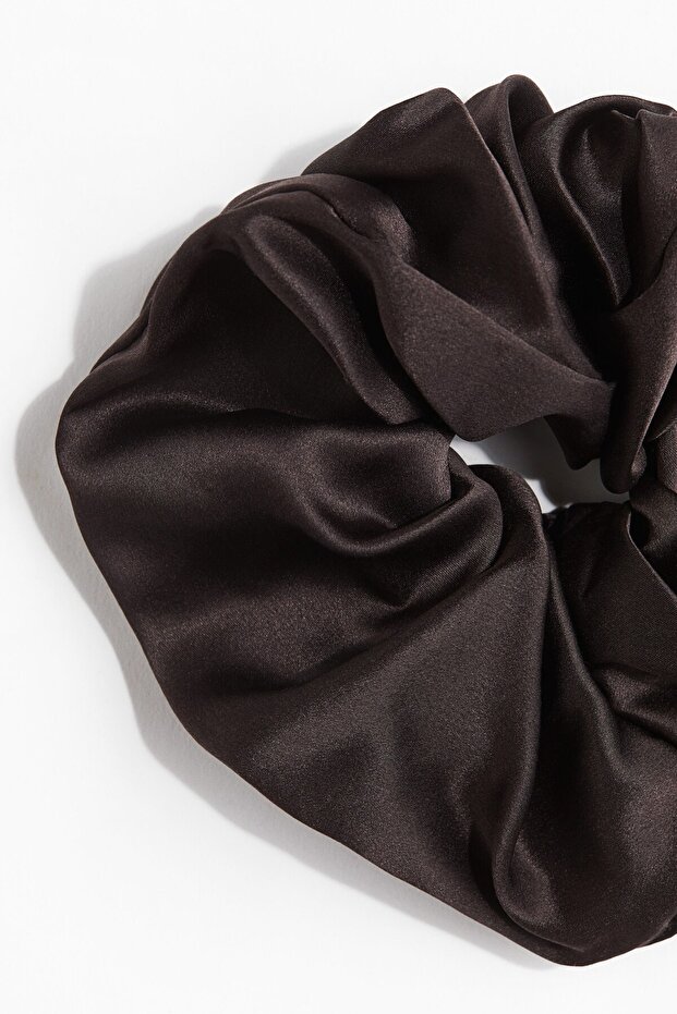 İpek Kumaş Kaplı Büyük Saç Lastiği - 2