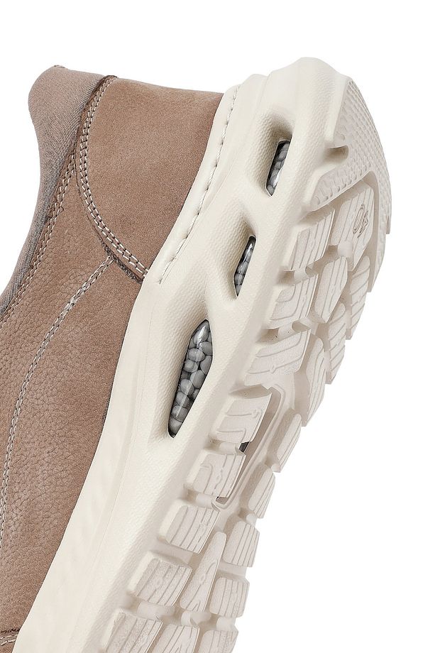 Erkek Vizon Bağcıklı Nubuk Deri Sneaker 25SFD6760V3 - 8