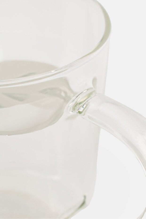 كوب بوروسيليكات 280 مل، شفاف - 3