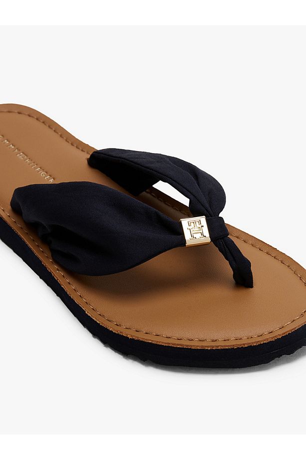 TH Monogram Plaque Flip-Flops - 6