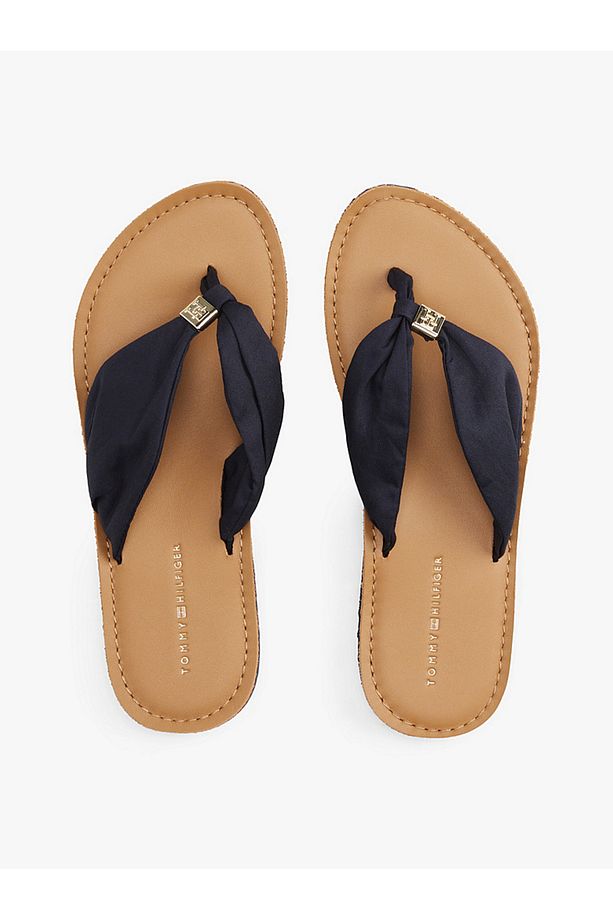 TH Monogram Plaque Flip-Flops - 3