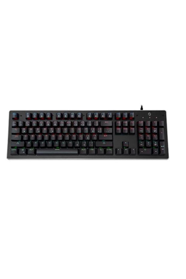 لوحة مفاتيح ألعاب الفيديو الميكانيكية الحقيقية متعددة الوسائط من فريسبي GM-X560QU (9 تأثيرات إضاءة مختلفة، RGB)
