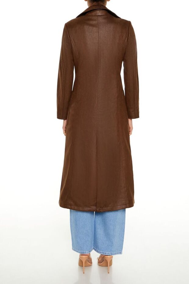 Suni Deri Trençkot - 5