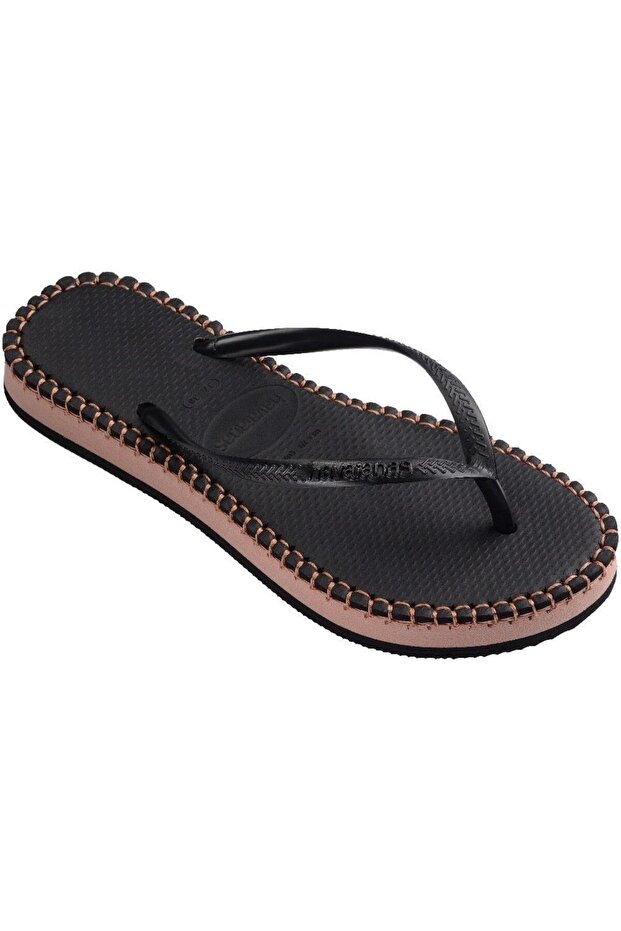 شبشب نسائي من Slim Flatform Loop - أسود