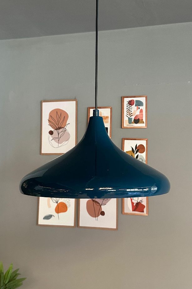 Champion Gece Mavisi Tekli Avize Sarkıt Salon Mutfak Cafe Butik Lamba Aydınlatma Avizeler - 3