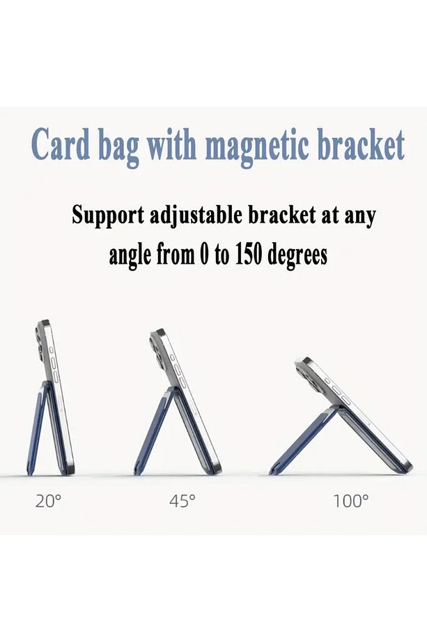 iPhone 12 13 14 15 16 Mini Plus Pro Max Uyumlu Manyetik Standlı Deri Magsafe Cüzdan Arkası Kartlıklı - 5