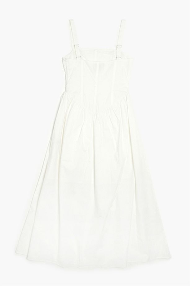 Poplin Midi Elbise - 2