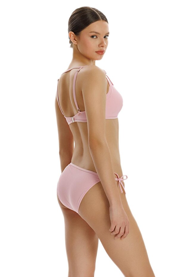 Zeki Pembe Taşlı Bikini - 4