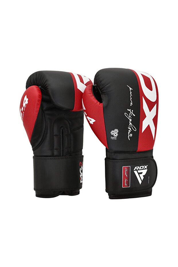 Boxing F4 Sparring Erkek Kırmızı-siyah Boks Eldiveni - 7