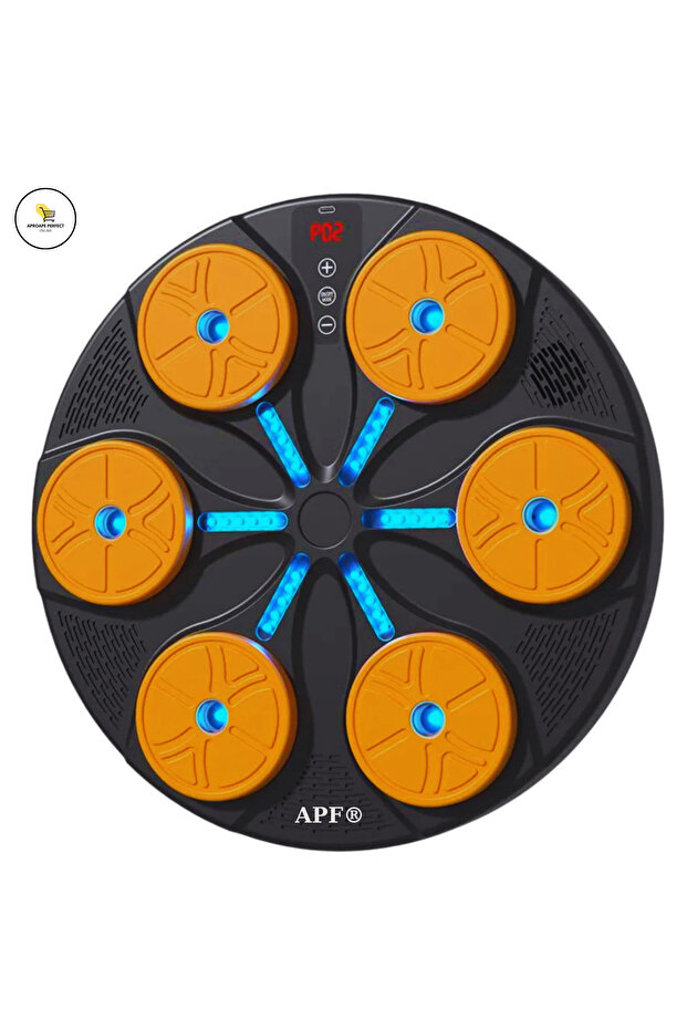 APF® Interactive Boxing Machine with LED Lights, Music and Adjustable Workout Modes - Orange - 4