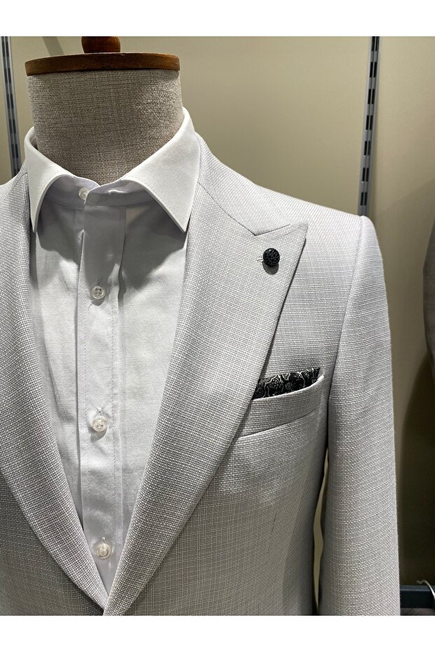Slimfit bleyzır tek ceket - 3