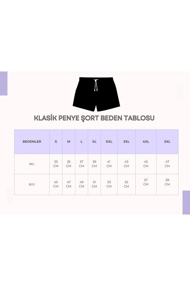 Kadın Saks Mavi Düz Tekli Penye Şort - 5