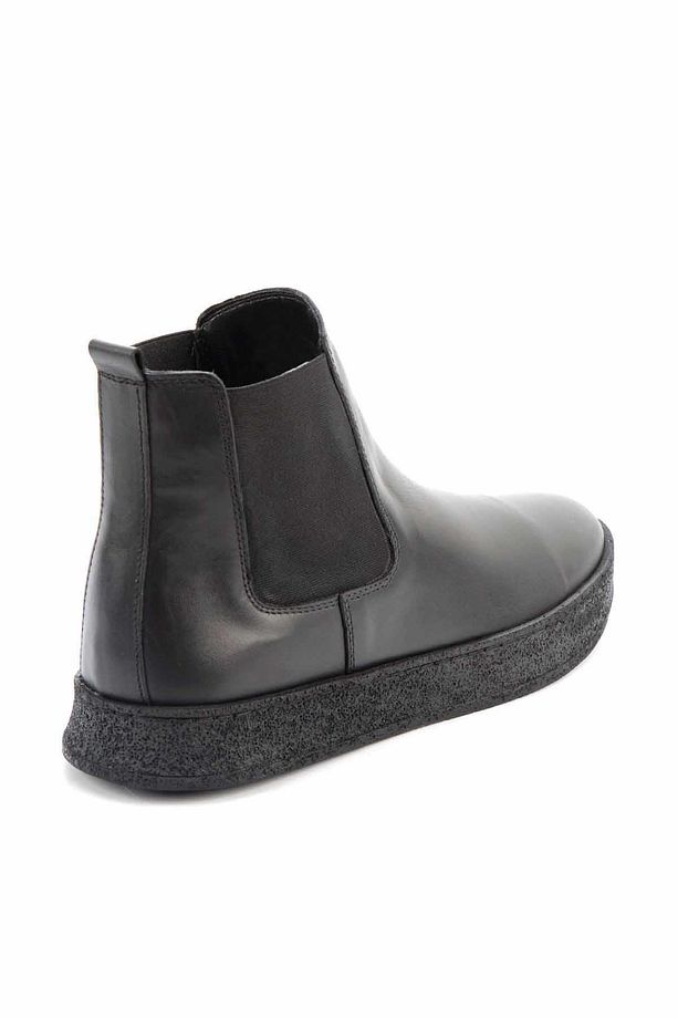Siyah Leather Erkek Bot & Bootie E02120100403 - 4