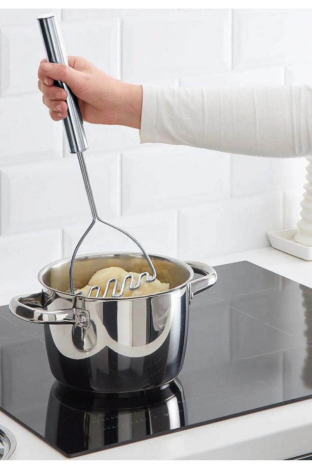 QUİCK Rende + Çırpıcı + Patates Ezici Yemek Hazırlık Mutfak Gereçleri Seti 3'lü - 4