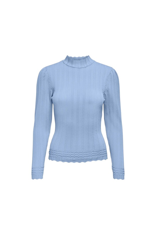 Kadın Dik Yaka Triko - 2