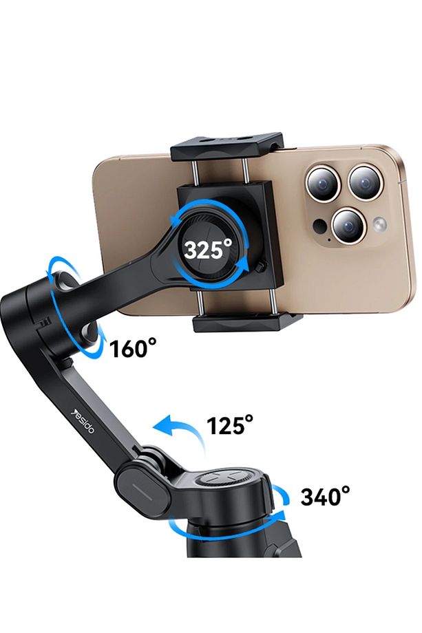 Akıllı Telefon Görüntü Sabitleyici Yapay Zeka Görüş Sensörlü Profesyonel Gimbal Stabilize BT Combo - 3