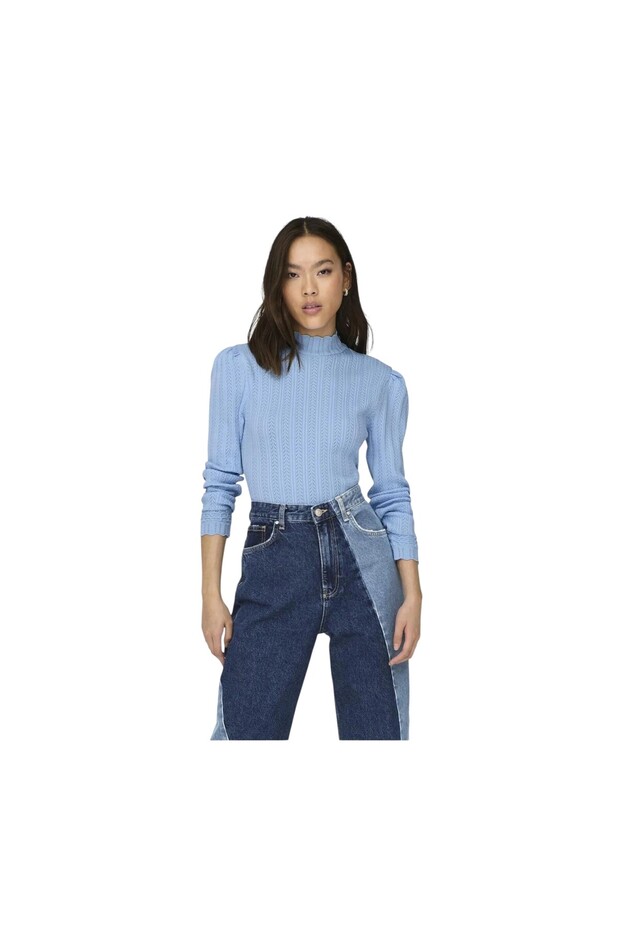 Kadın Dik Yaka Triko - 1