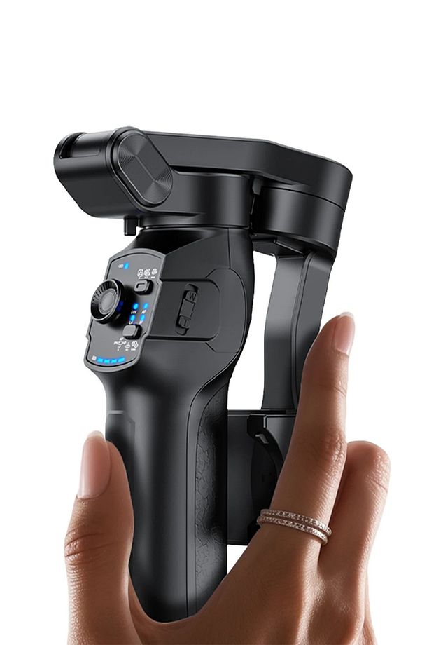 Akıllı Telefon Görüntü Sabitleyici Yapay Zeka Görüş Sensörlü Profesyonel Gimbal Stabilize BT Combo - 4