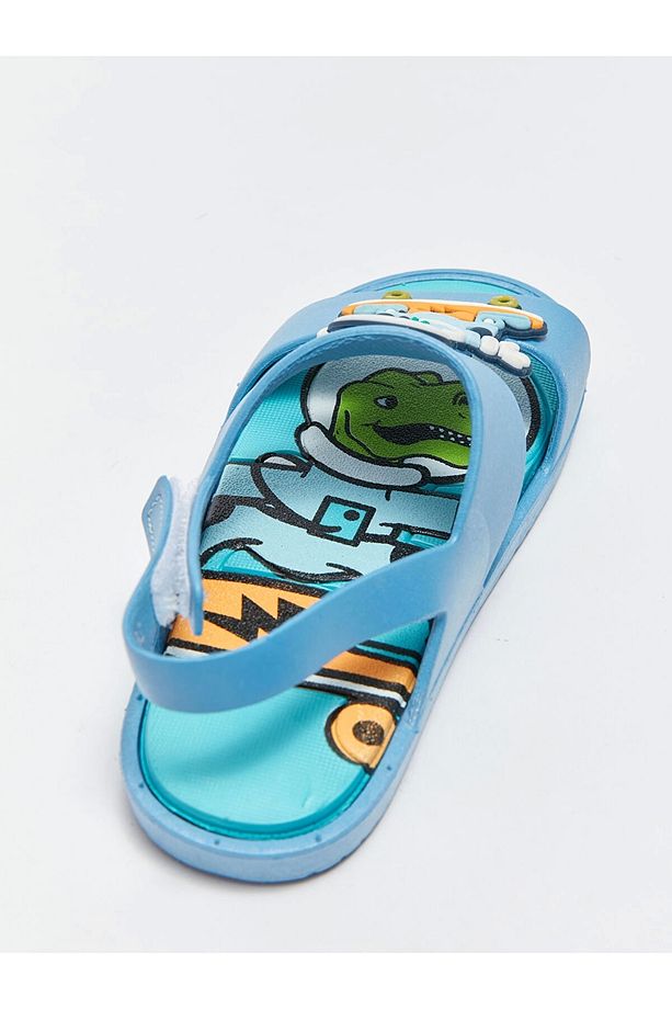 LCW STEPS Mavi Patch Detaylı Erkek Bebek Sandalet - 6