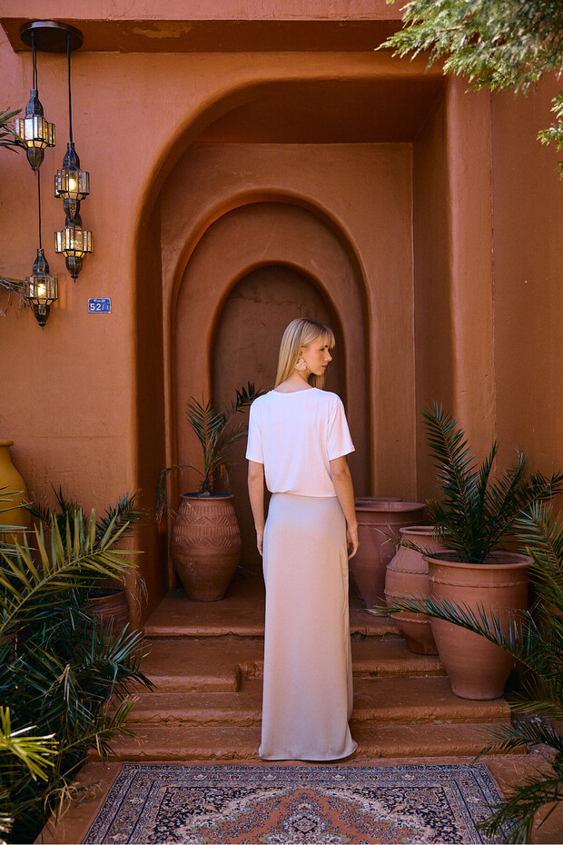 Elisa Uzun Saten Etek - 3