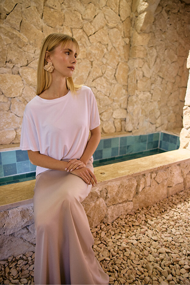 Elisa Uzun Saten Etek - 4