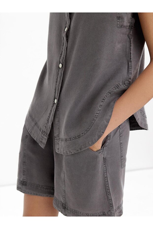 %100 Liyosel Şort - 5