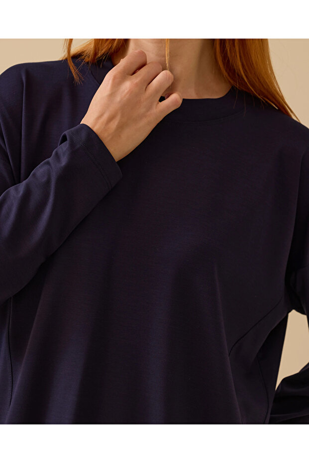 Yuvarlak Yaka Basic Tunik - 5