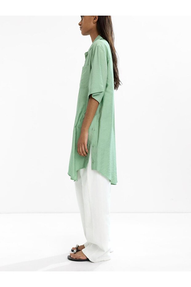 Cepli Gömlek Elbise - 3