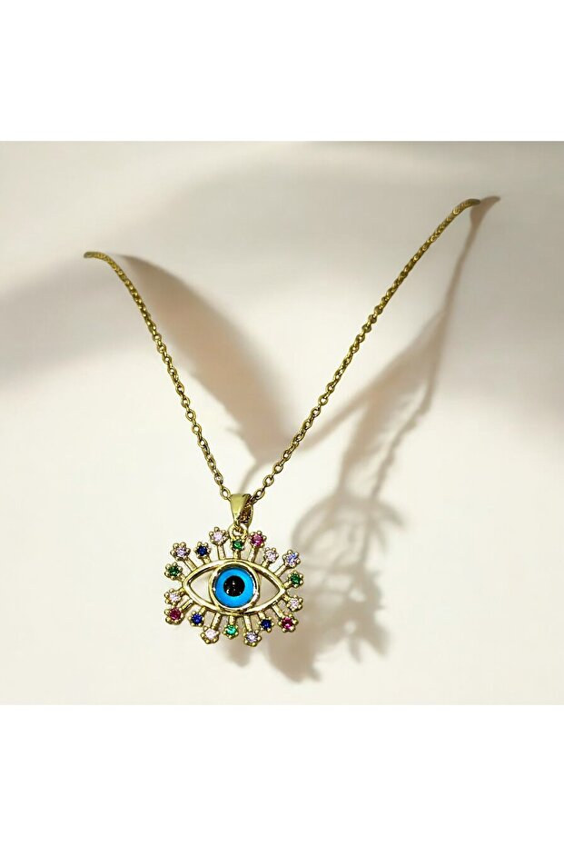 Evil Eye Steel Necklace