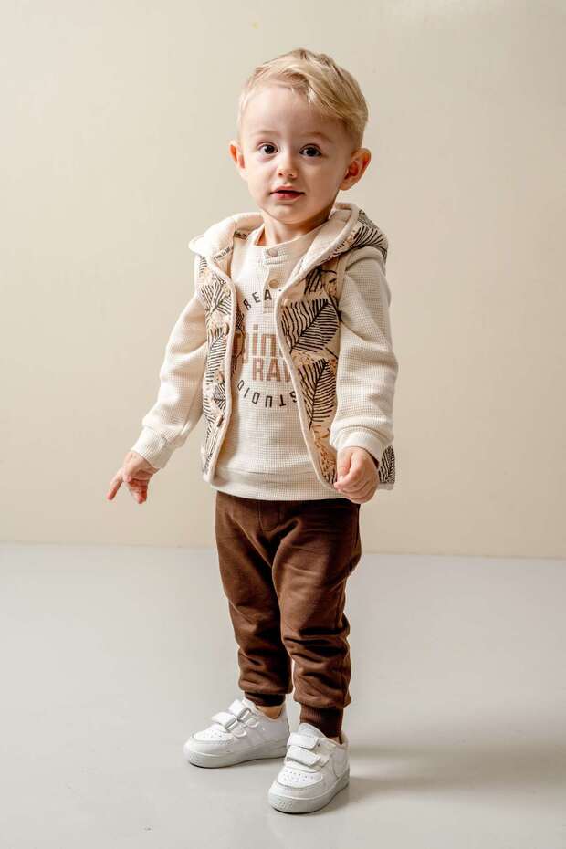 Baby Boy Vest Tracksuit Set