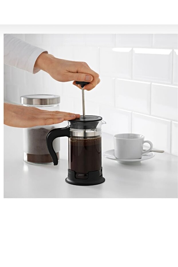 French Press Paslanmaz Çelik Siyah 1 Lt - 3