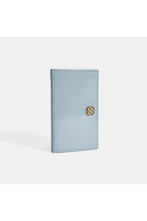 Kadın Mavi Deri Cüzdan - 3