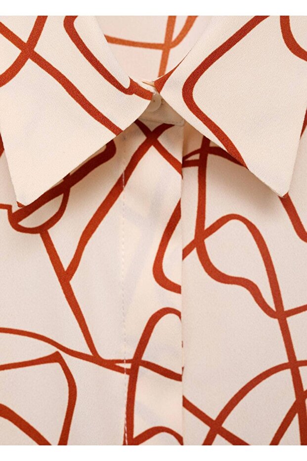 Soyut desenli gömlek - 5
