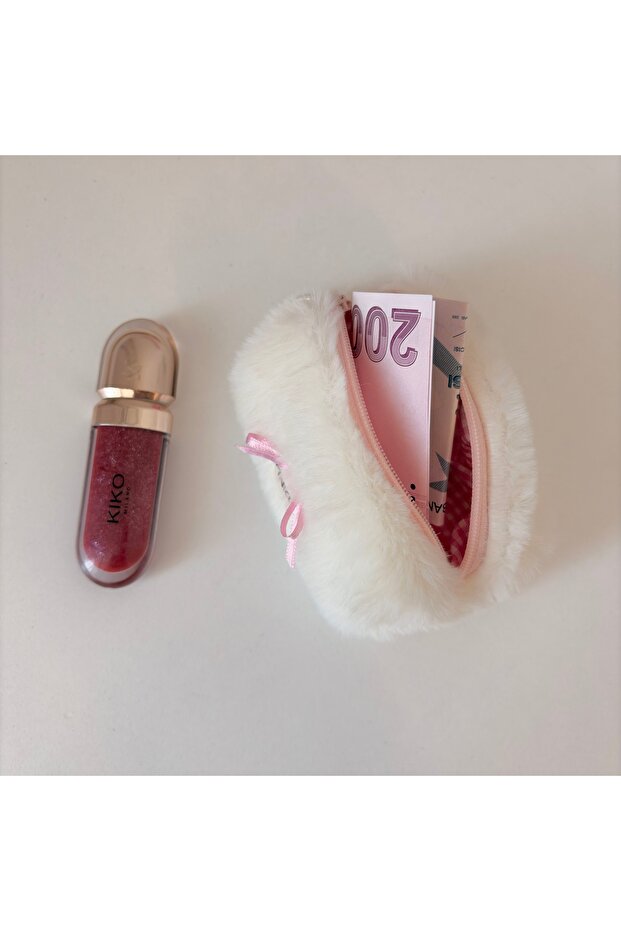 Pinkue Basic Beyaz AirPods & Mini Cüzdan - 3