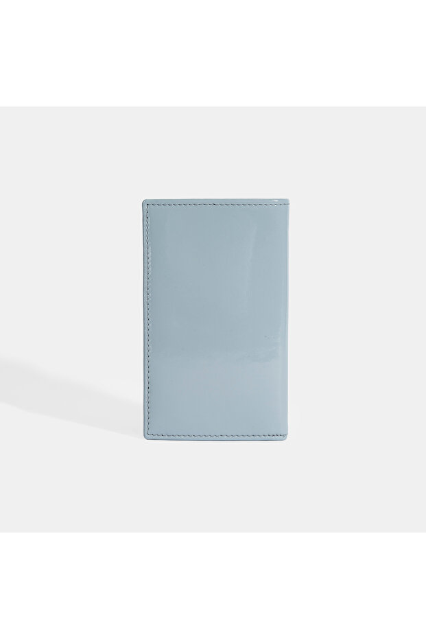 Kadın Mavi Deri Cüzdan - 4