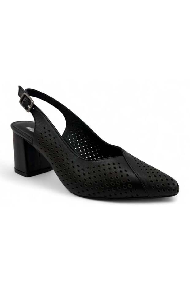 Venus 25460991 Genuine Leather Classic Women's Shoes-Black
