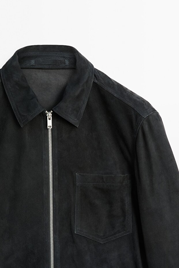 Süet deri ceket - 7