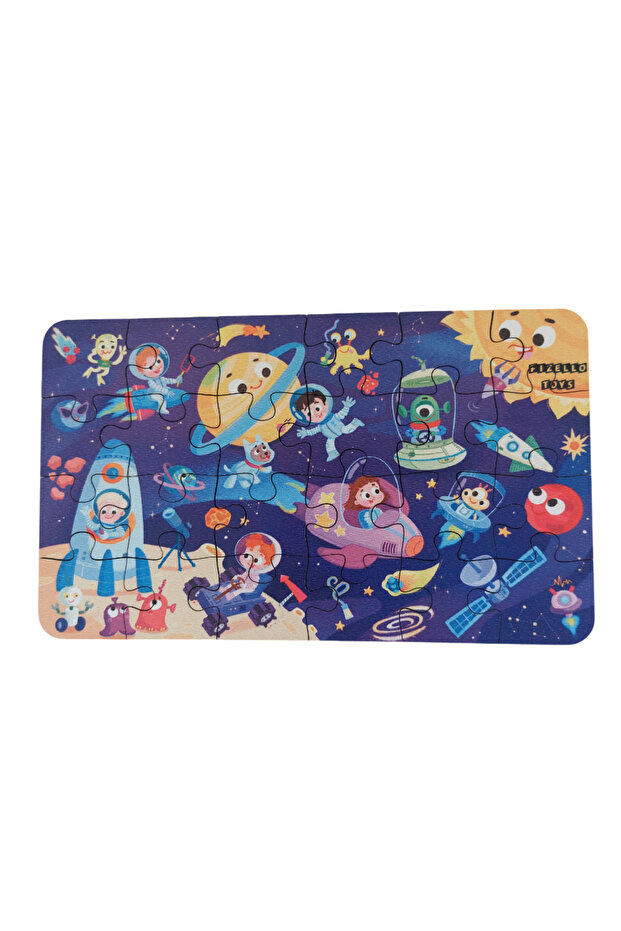 Space - Space / Small Puzzle Montessori 3-7 Years 24 Pieces