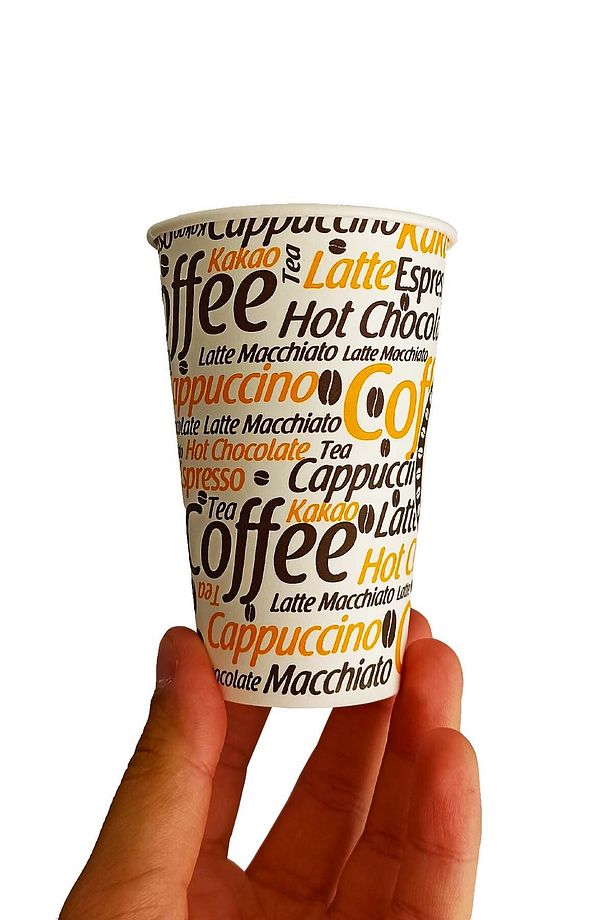 300 ml Karton Bardak 12 oz Latte Kahve Kağıt Kaliteli Bardak 100'lü - 2