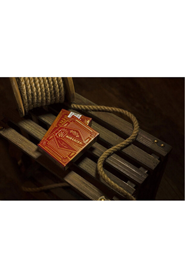 Monarchs Red Edition Oyun İskambil Kartı - Kırmızı - 6