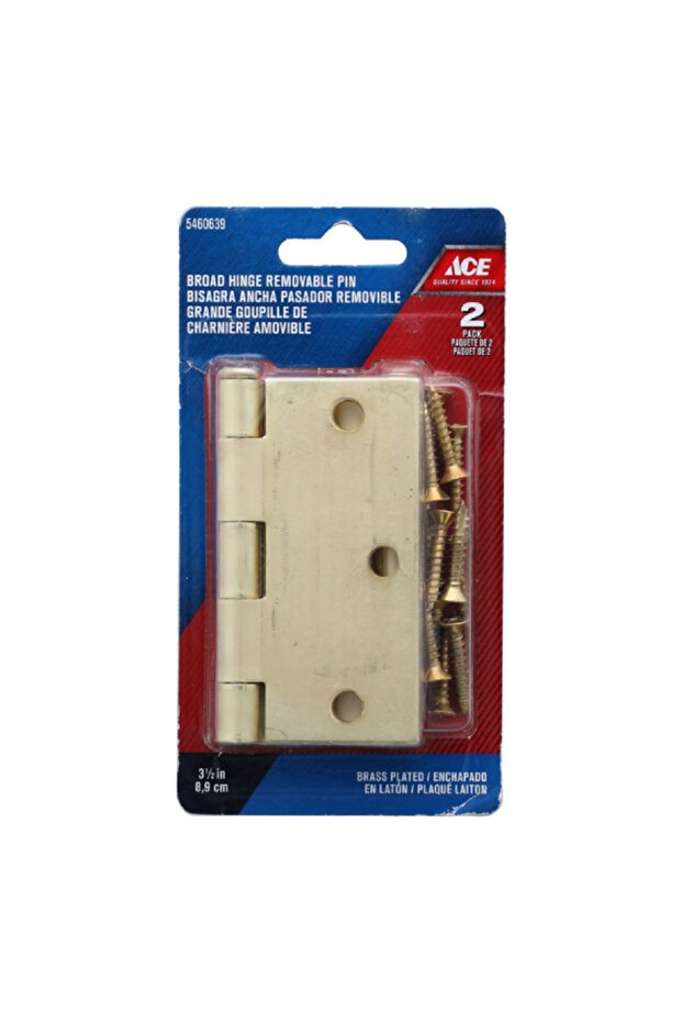 مفصلات عريضة ذهبية 3.5 بوصة - 1